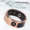 XUMIUZIY Smart Ring, Fitness Ring with Touch Screen, 5ATM Water