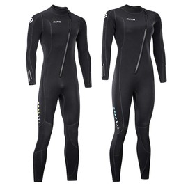 ZCCO 3mm Neoprene Wetsuits, Front Zip Full Body Men and Women Diving Suit, one Piece for Snorkeling, Scuba Diving Swimming, Surfing