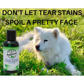PawPurity Tear Stain Remover - Effective on All Ages and Breeds of Dogs - 4 oz | Natural and Vet Recommended | Say Goodbye to Tear Stains | Eye Stain Remover for White Dogs | Contains Colloidal Silver