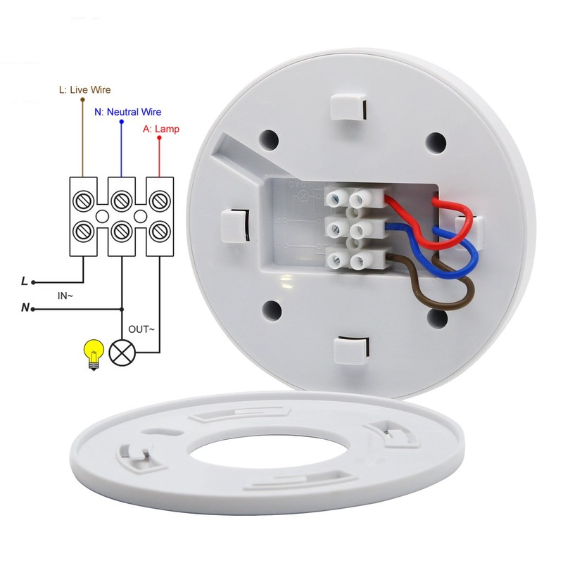 Sensky 360 Degree Ceiling Mount Occupancy Sensor, 110-240V PIR Motion