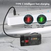 EDC Flashlight Sound Light Warning 365nm Purple Light 1000 LM