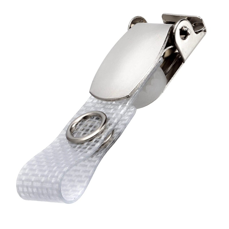 Karteo® ID Card Clip with Metal Snap Button and Vinyl