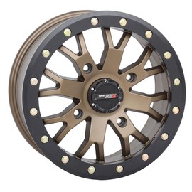 System 3 SB-4 Beadlock 14x7 ATV/UTV Wheel - Bronze (4/156) 4+3 [14S3-3257]