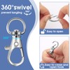 50 PCS in 25 Sets, Metal Swivel Lobster Claw Clasps,