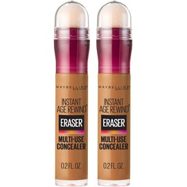Maybelline Instant Age Rewind Eraser Dark Circles Treatment Multi-Use Concealer, Tan, 0.2 Fl Oz (Pack of 2)