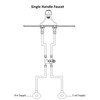H.C. BT-T40LF-38 Under Counter Thermostatic Mixing Valve, 3/8 inches, Brass