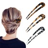 3 Pcs Hair Fork French Hair Pins U Shaped Hairpin