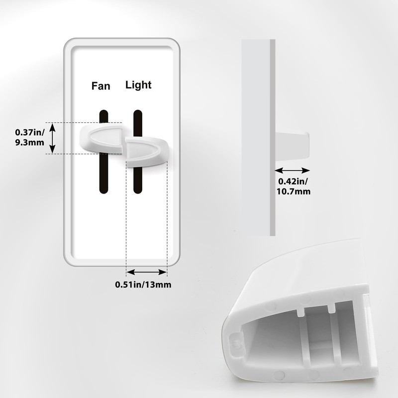 Hoolerry 4 Pcs Dimmer Switch Knob Dimmer Replacement Knob Compatible