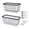 LIGHT DUST Wall Hanging Baskets - 2 Black Baskets Set