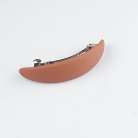 Nakanoya AMBT1 Barrette, 2.6 inches (65 mm), Plastic, Resin, Stainless Steel, Hair Clip, Solid, Simple, Dull Color, Curve, Oval, Thin, Matte, Matte, Matte, Glossy, Medium, Medium, Lightweight, Medium