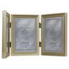 Lawrence Frames Bead Border Design, 3.5x5 Triple, Satin Gold
