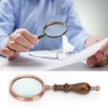 10X Handheld Detachable Wooden Handle Reading Inspection Magnifier Magnifying Glass