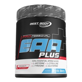 Best Body Nutrition Professional EAA Plus - All 8 Essential Amino Acids + L-Histidine, L-Tyrosine, L-Glutamine and L-Citrulline - Vegan - Arctic Berry - 450 g Tin