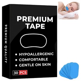 CICINIO いびき防止テープ マウステープ いびき防止グッズ 口閉じテープ 鼻呼吸テープ 30枚入 男女兼用 鼾防止 口呼吸防止 快適な安眠をサポート (ブルー)