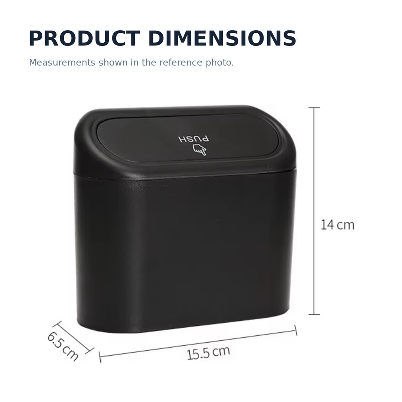 Mini Car Trash Can with Lid for Daily Cleanup –