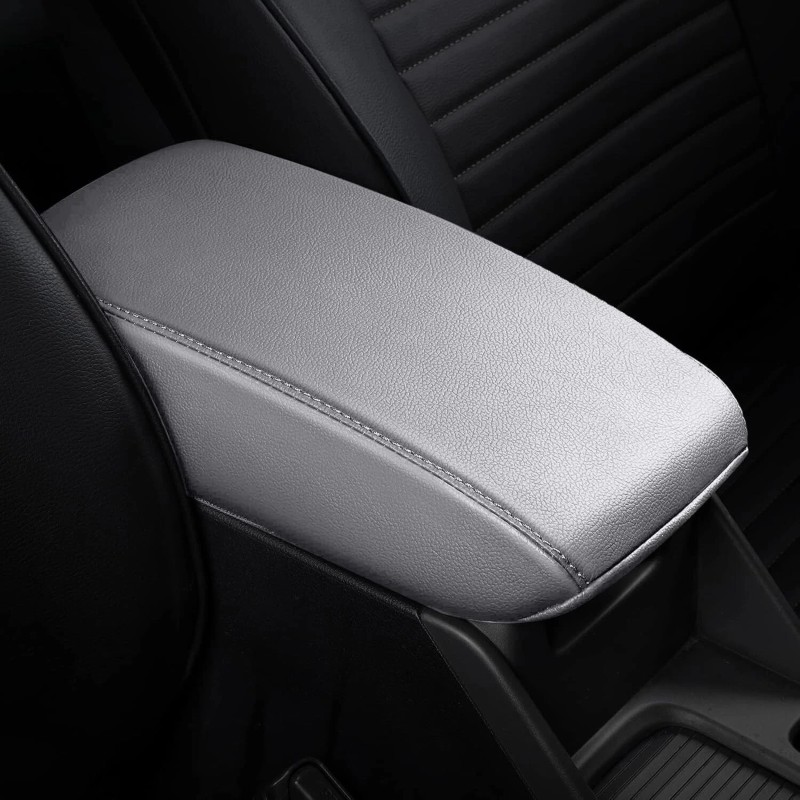 JXAUTOPART Car Center Console Box Armrest Cover Pad Faux For