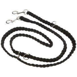 Nobby Training Leash Plaited, 200 cm/ 25 mm, Black