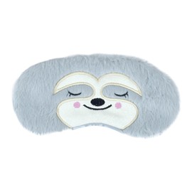 1 Pcs Eye Mask for Sleeping, Funny Blindfold, Soft Silk Plush Sleep Eye Mask for Girls, Women, Men, Kids (Grey Sloth)