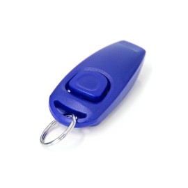 PRECORN Hunde Clicker blau 2in1 Klicker & Hundepfeife Clickertraining für Hund Hundeerziehung