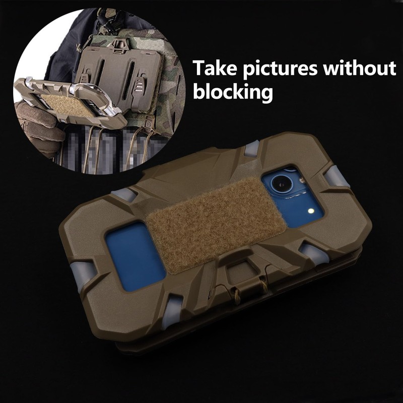 LThyzszb Tactical Vest Phone Holder Plate Carrier Phone Mount, Universal