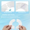 PATIKIL Wall Split Flange 2.52"/64mm, 3Pcs ABS Round Self-Adhesive Escutcheon