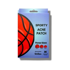 Sporty Acne Patches – Hydrocolloid Spot Cover for Zits, Pimples & Blemishes, Fast-Acting Formula, Long-Lasting & Gentle on Skin. (36 Count)
