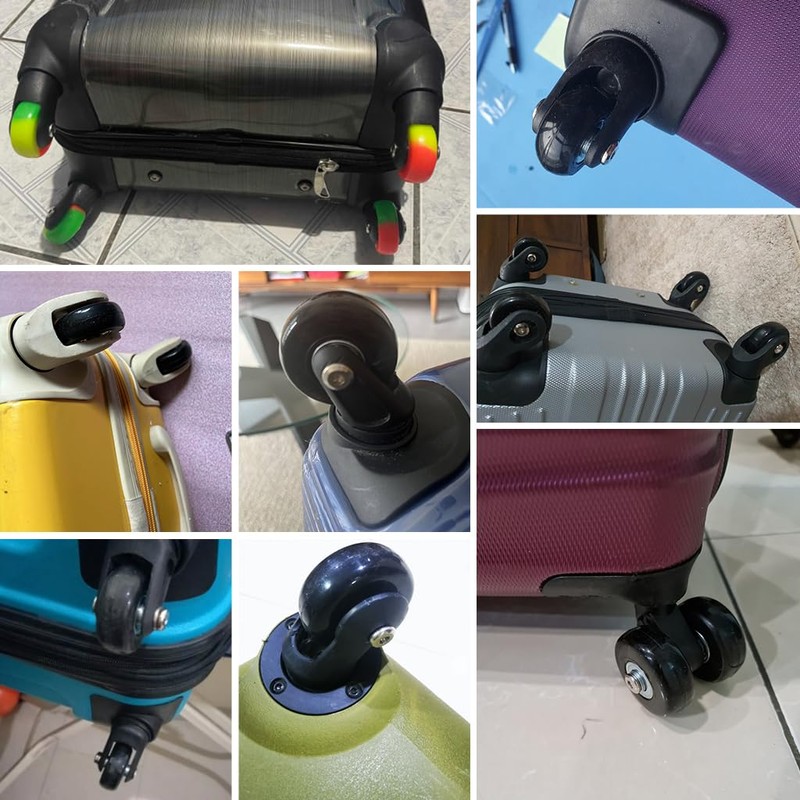 45mm Set of 4 Luggage Suitcase Replacement Wheels for Trolley