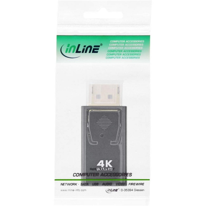 InLine® DisplayPort Adapter, DisplayPort Male to HDMI Female, 4K/60Hz, with