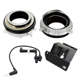 4-Wheel Drive 4WD Locking Hub Actuator Vacuum Solenoid w/Cover Line Compatible for 2004-2015 Ford F150,2003-2015 Expedition,2003-2015 Lincoln Navigator 7L1Z3C247A 600-400 4L3Z3A788AA