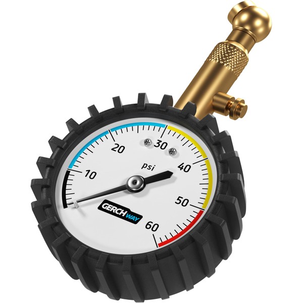 Tire Pressure Gauge for Cars - Large Dial Numbers &