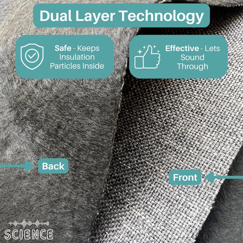 SoundAssured Acoustical Fabric - Acoustically Transparent Fabric for Making Acoustic