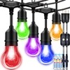 Outdoor String Lights, 96FT Multicolor LED Dimmable RGB with Remote