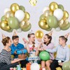 Sage Green and Gold Balloons, 60Pcs 12Inch Sage Green White