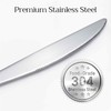 Modern Flatware Set, 5-Piece Stainless Steel Silverware with Knife, Forks