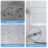 3-in-1 Shower Curtain Set, 72" x 72" Waffle Texture Shower