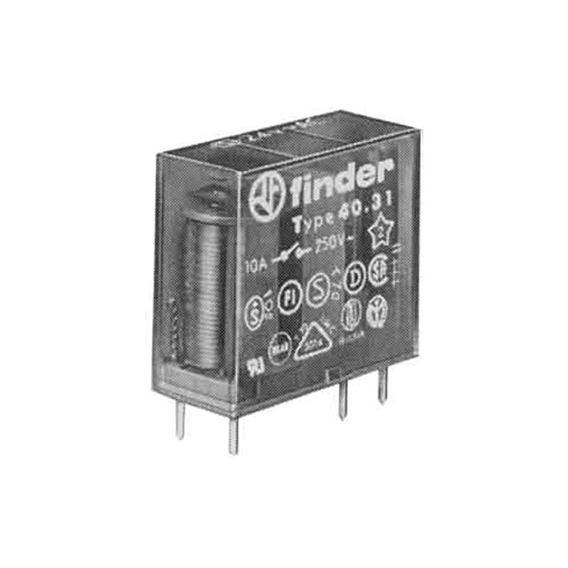 FINDER 40.31.9.024.0000 - Relé de Enchufe e impresión (24 V,