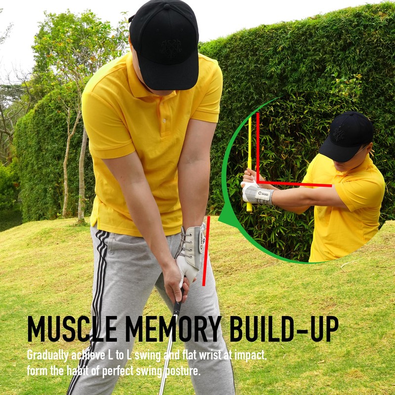 GAIARENA Golf Wrist Brace Wrist Hinge Swing Aid, Efficient Golf