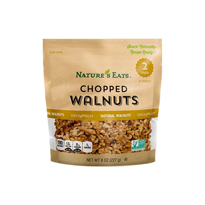 Nature's Eats Chopped Walnuts, 8 Oz