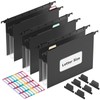 ThinkTex Extra Capacity Plastic Hanging File Folders, 3 Pack Reinforced