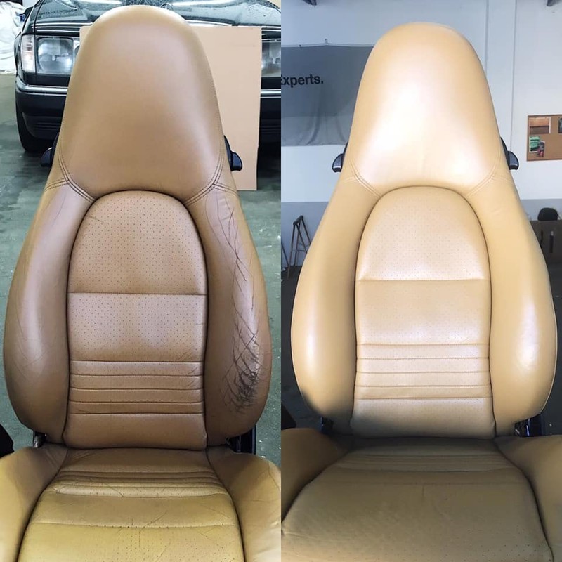 Carbusonic Volvo leather dye Calcite Cream C70 C30 S40 S60