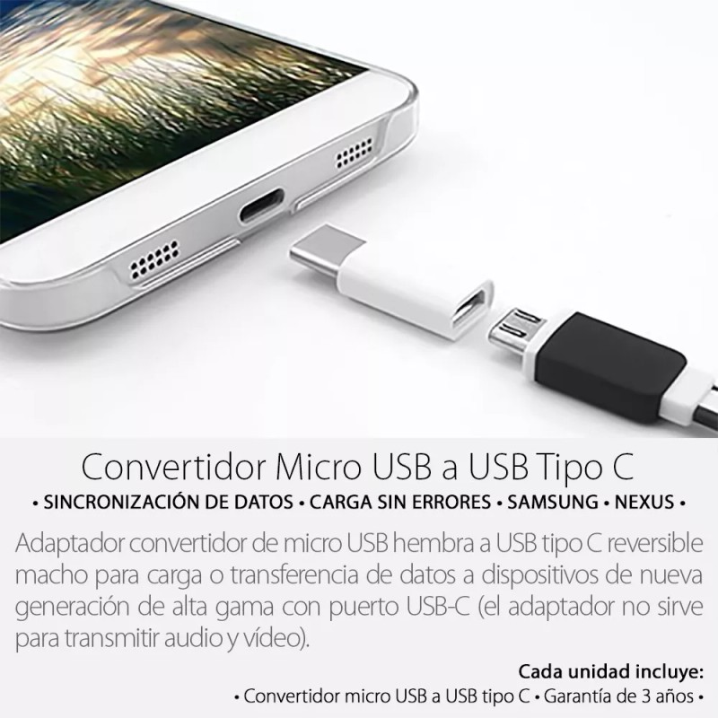 Mercader Digital 3 Pz Adaptador Usb Tipo C A Micro