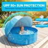 Kiddie Pool with Canopy - 47 in Foldable Kids Pool,