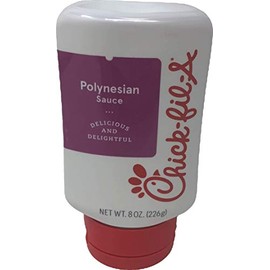 Chick-Fil-A Sauce 8 oz. Squeeze Bottle - resealable Container for Dipping, Drizzling, and Marinades (Polynesian)