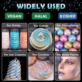 Nihealth - Polvo Comestible Con Purpurina Brillante