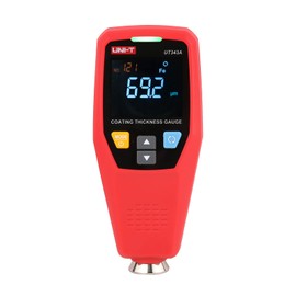 UNI-T UT343A Car Paint Thickness Gauge Tester Coating Meter Paint Checker, um/mil, 0~1750um F/NF Detection, Resolution 0.01mils, EBTN Display