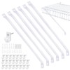 12 Inch Wire Shelf Brackets Set, Includes 6 Pack Metal