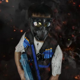 BOROLA Toy Gun Bullet Shoulder Strap Darts Bandolier Kit Ammo Storage Holder Compatible for Nerf Elite Blasters(Elite Bandolier Kit)