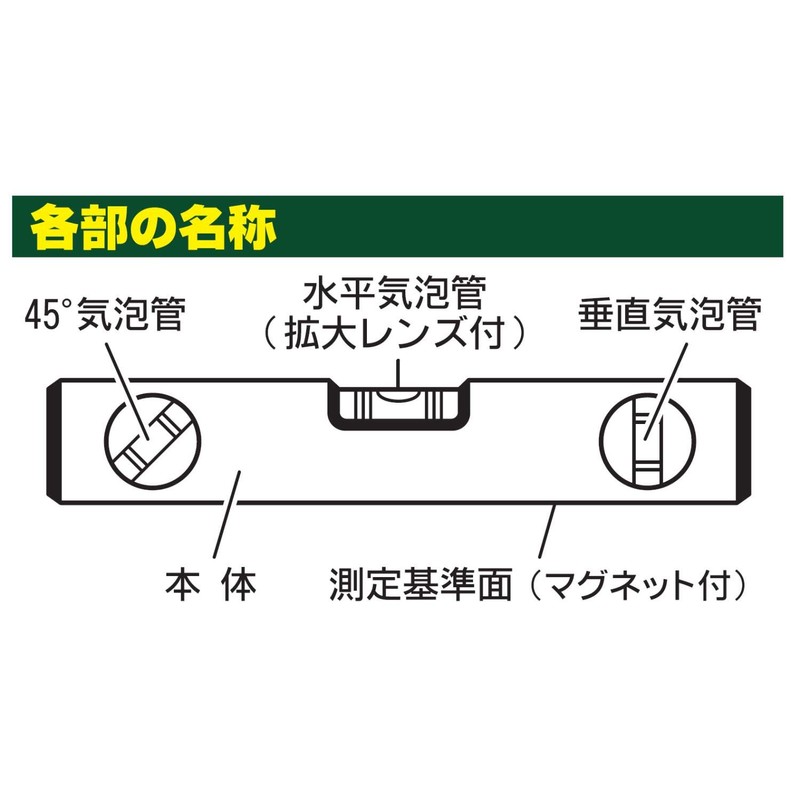 新潟 精機 SK General Measurement Tools Alm – 300 Aluminum Torpedo Level with