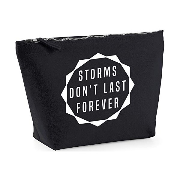 Hippowarehouse Storms Don't Last Forever printed make up cosmetic wash
