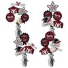 Graduation Party Centerpieces Maroon Black 2025,Table Decor,12 pcs, 6 Styles,
